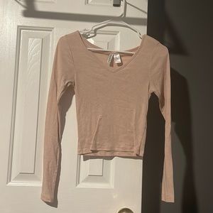 Long sleeve crop top